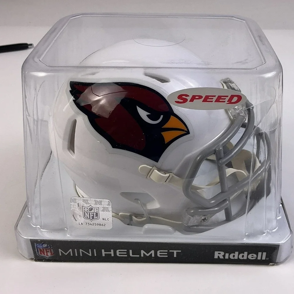 Arizona Cardinals Riddell Speed Mini‎ Helmet White NFL Licensed Display